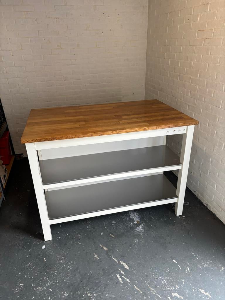 Keukenblok / kookeiland, Ophalen, Gebruikt, 100 tot 150 cm, 75 cm of meer