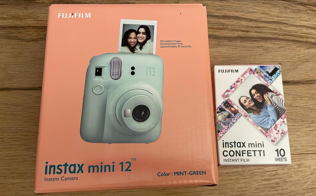 Nieuw Fuji Instax Mini 12 (Mint Green) + Film (10 stuks), Compact, Nieuw, Ophalen of Verzenden, Fuji