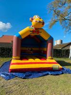 Springkussen met dak en aap + blower, Kinderen en Baby's, Speelgoed | Buiten | Springkussens, Ophalen, Zo goed als nieuw