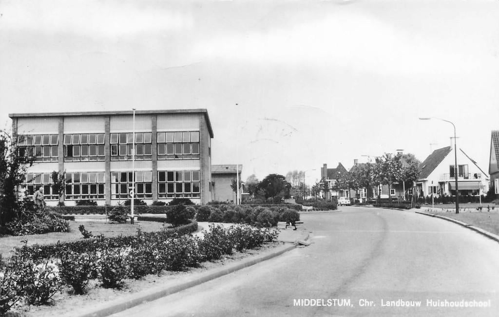 JN978 Middelstum Chr Landbouw Huishoudschool 1969, Verzamelen, Verzenden, 1960 tot 1980, Gelopen, Groningen