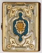 Hebreeuws-Duits gebedenboek, kaft met beendecoratie, 1887, Verzenden, Sichath Jizchak