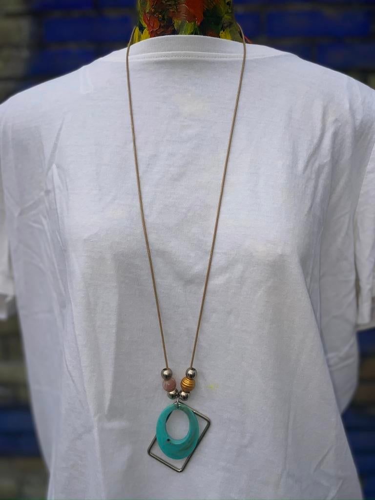 Ibiza ketting Boho Bohemien, Ophalen of Verzenden, Zo goed als nieuw, Overige materialen