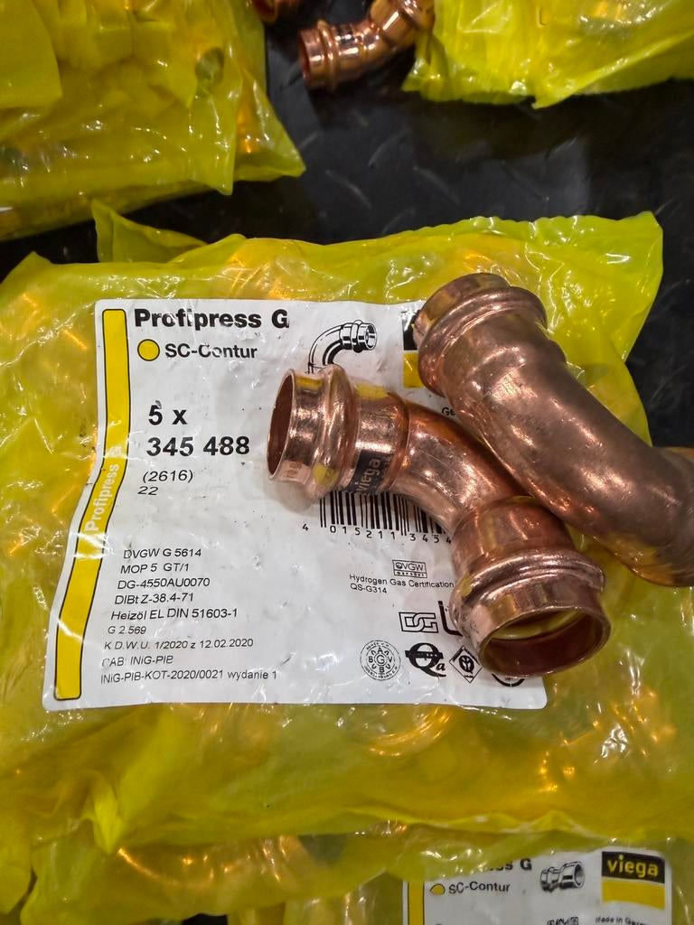 Viega presskoppelingen +- 300 stuks, Ophalen, Nieuw, Overige typen