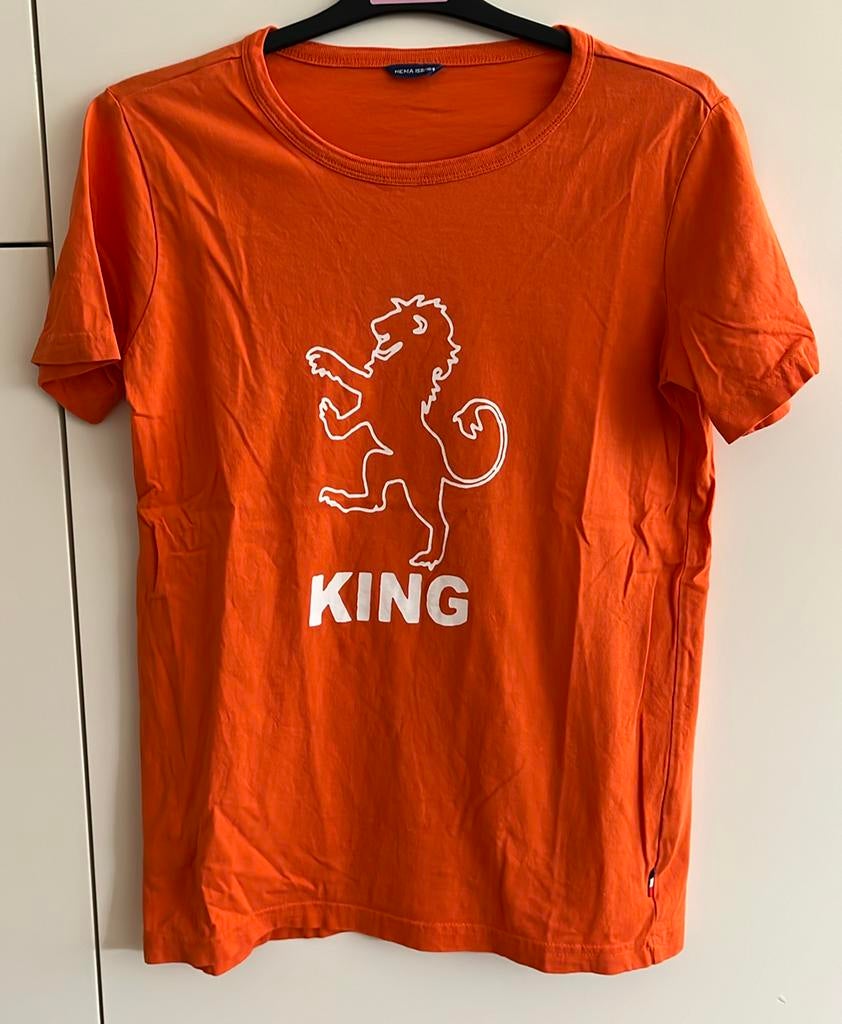 Oranje T-shirt Koningsdag, maat 158/164, als nieuw!, Ophalen, Zo goed als nieuw, Jongen, Shirt of Longsleeve
