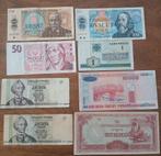Diverse biljetten (8stuks) tsjechie belarus transnistrie, Ophalen of Verzenden, Overige landen, Setje