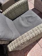Comfortabele Wicker Loungestoel met Kussens, Tuin en Terras, 2 zitplaatsen, Gebruikt, Ophalen of Verzenden, Loungeset