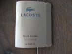La Coste pour femme edp, 2 ml proefmonster, Verzenden, Nieuw, Proef of Tester, Gevuld