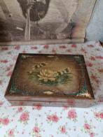 Antiek houten kist libelle, Ophalen of Verzenden