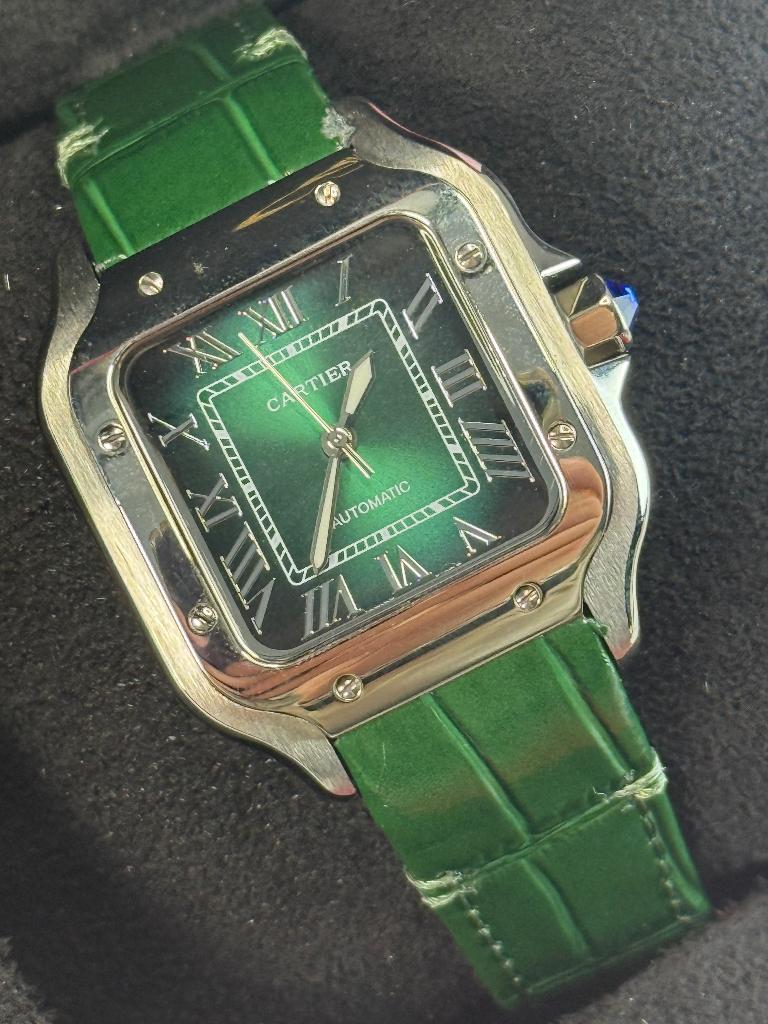 Cartier santos medium, Ophalen of Verzenden, Nieuw, Zwart, Android