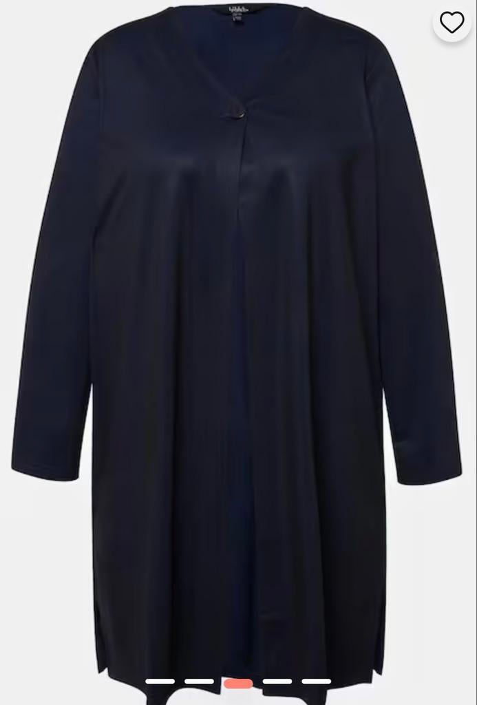 Ulla Popken marine jasje/cardigan travelstof 66-68, Kleding | Dames, Grote Maten, Blauw, Ulla Popken, Ophalen of Verzenden, Zo goed als nieuw