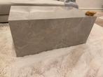 Salontafel Lesley Westwing travertijn look, 100 tot 150 cm, Zo goed als nieuw, Minder dan 50 cm, Rechthoekig