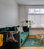 Bank donker groen velvet -Homestock- als nieuw! 197cm breed, Ophalen, Zo goed als nieuw, Stof