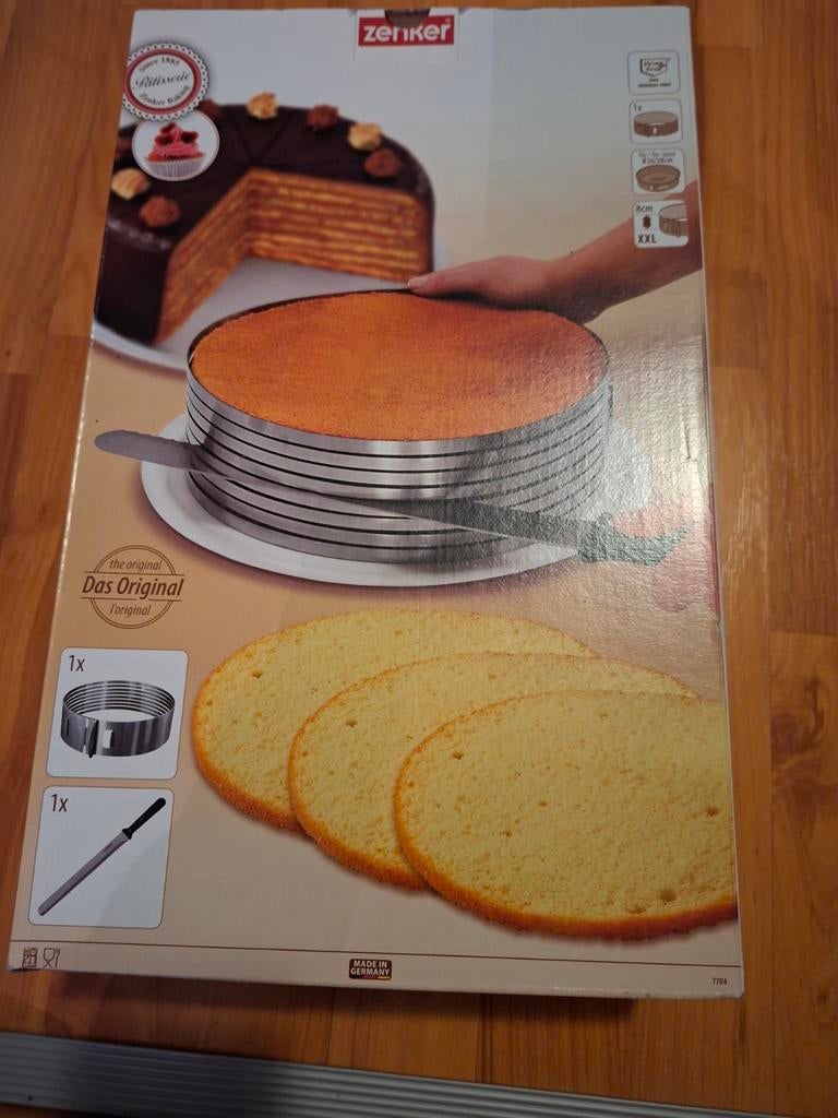 Taartvorm om dunne lagen te snijden, Hobby en Vrije tijd, Taarten en Cupcakes maken, Ophalen of Verzenden, Taarten, Versiering