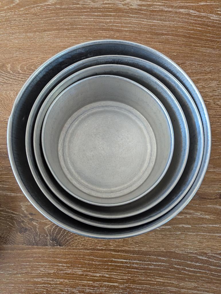 huis en inrichting potten en pannen, Huis en Inrichting, Keuken | Potten en Pannen, Ophalen, Gebruikt, Aluminium, Pannenset