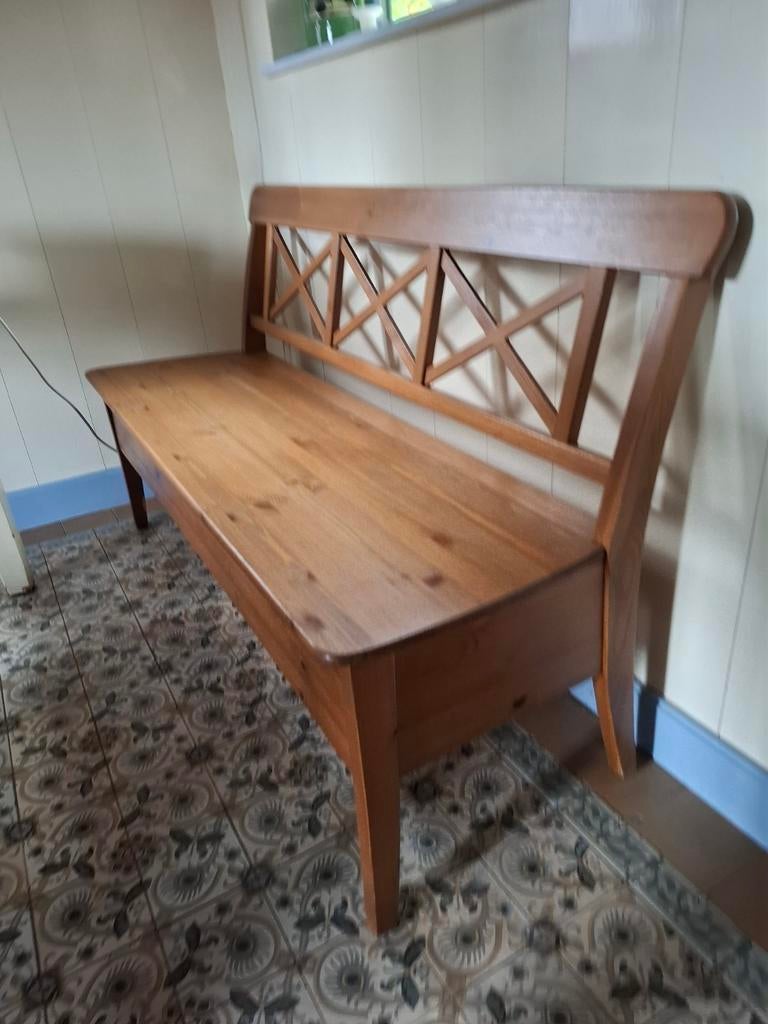 IKEA Keukenbank met Klep - Houten Opbergbank, Ophalen, Gebruikt, Minder dan 75 cm, 150 tot 200 cm