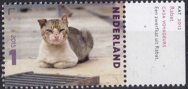 Charlotte Dumas – Kat, zwerfkat – MNH – NVPH 3340, Verzenden, Na 1940, Postfris