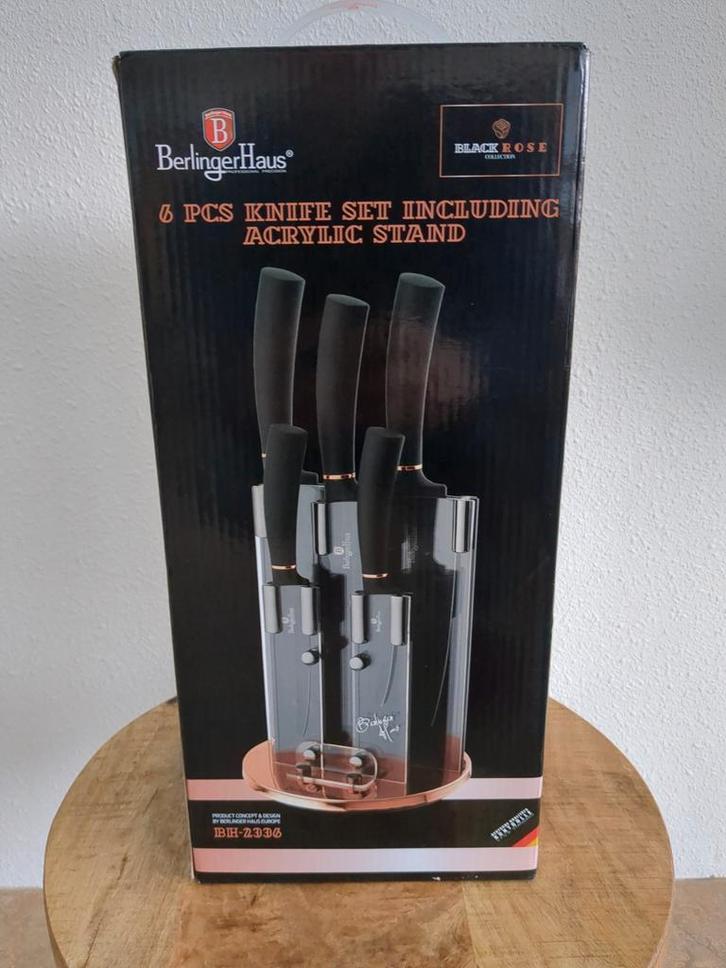 Berlinger Haus 6-delige messenset met standaard, Huis en Inrichting, Keuken | Keukenbenodigdheden, Nieuw, Ophalen