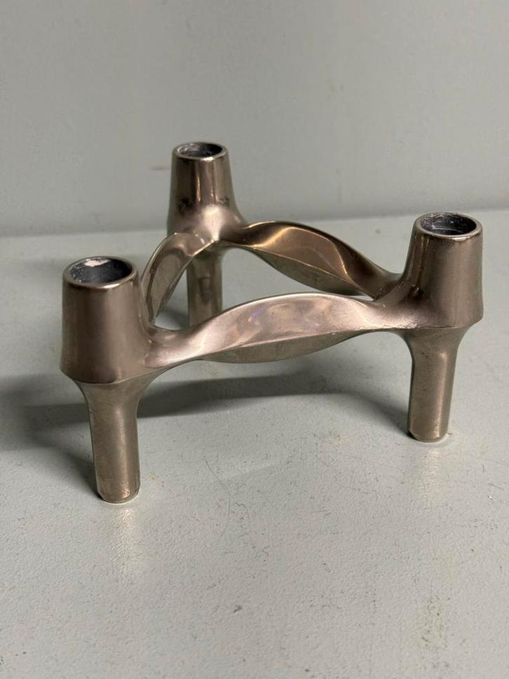 Vintage STOFF Nagel BMF kandelaar, Antiek en Kunst, Antiek | Kandelaars, Overige materialen, Ophalen of Verzenden