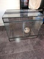 Terrarium 61 cm breed 50 cm hoog 41 cm diep met kurk achtewa, Ophalen
