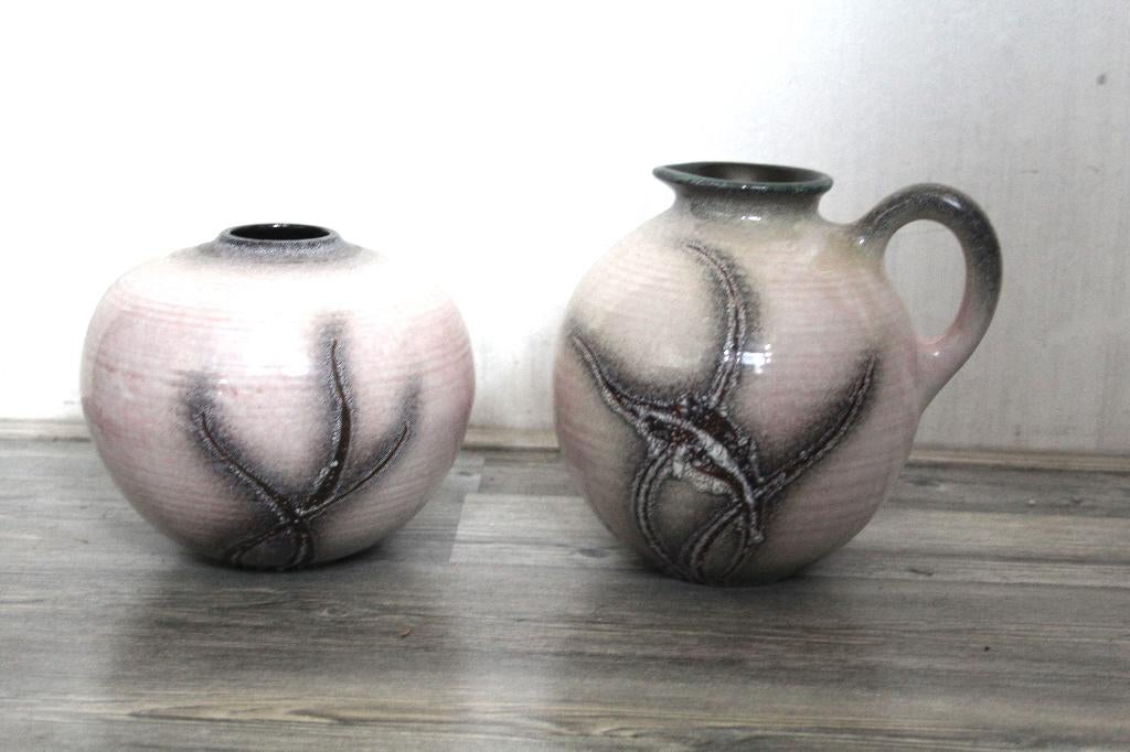 Kan en Bolvaas door Schoonhoven Keramiek, Overige kleuren, Aardewerk of Porselein, Ophalen of Verzenden, Zo goed als nieuw