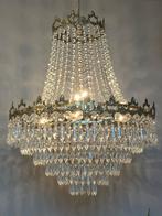 Zakkroonluchter vintage kristal punt pegels kroonluchter, Huis en Inrichting, Ophalen of Verzenden, Baak, Baak, Baak