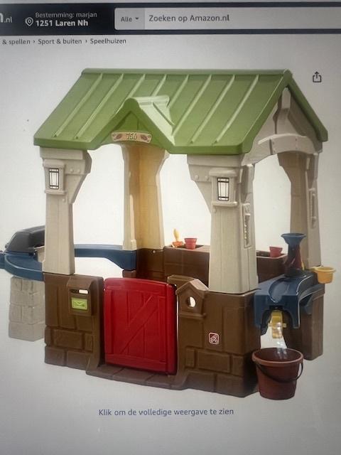 speelhuisje buiten, Ophalen, Gebruikt, Kunststof