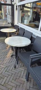 6 ronde terrastafelbladen te koop!, Ophalen, Zo goed als nieuw, Rechthoekig