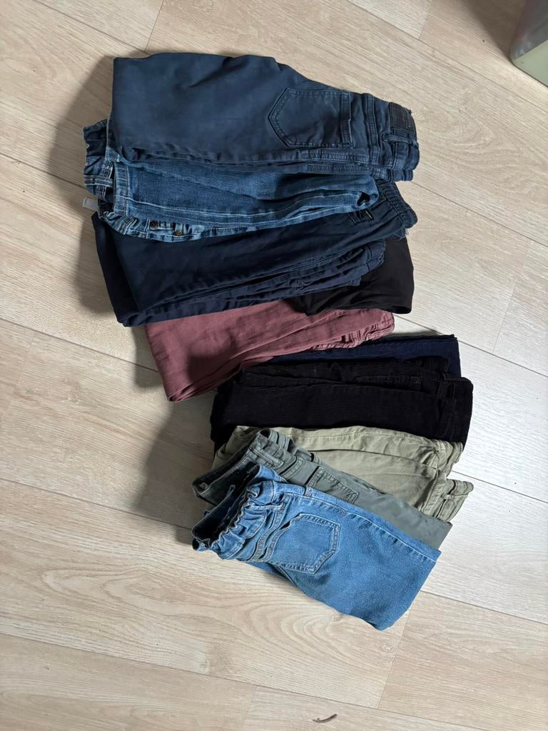 11 broeken in maat 122, Kinderen en Baby's, Kinderkleding | Maat 122, Ophalen of Verzenden, Zo goed als nieuw, Jongen, Broek