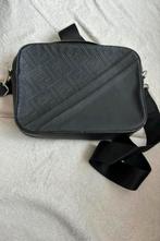 Nieuwe Zwarte  heren schoudertas met Fendi Roma logo, Ophalen of Verzenden, Nieuw, Zwart, Overige merken