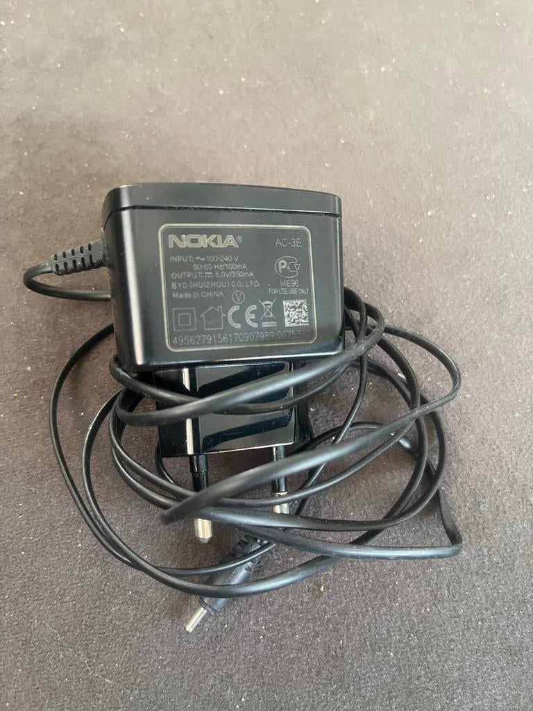 Nokia AC-3E Oplader - Origineel en Functioneel, Telecommunicatie, Mobiele telefoons | Telefoon-opladers, Ophalen of Verzenden