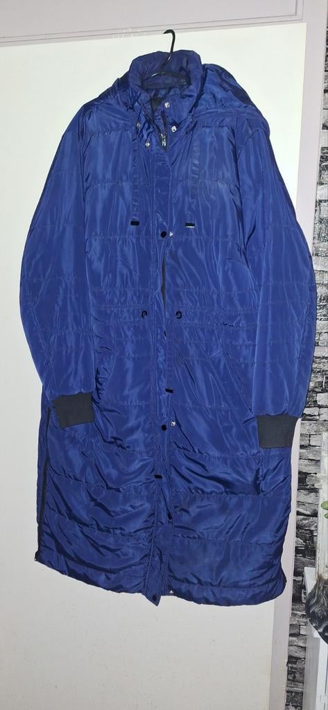 Z.g.a.n blauwe winterjas maat 52 Bonprix, Kleding | Dames, Grote Maten, Ophalen of Verzenden, Zo goed als nieuw, Blauw, Jas of Mantel