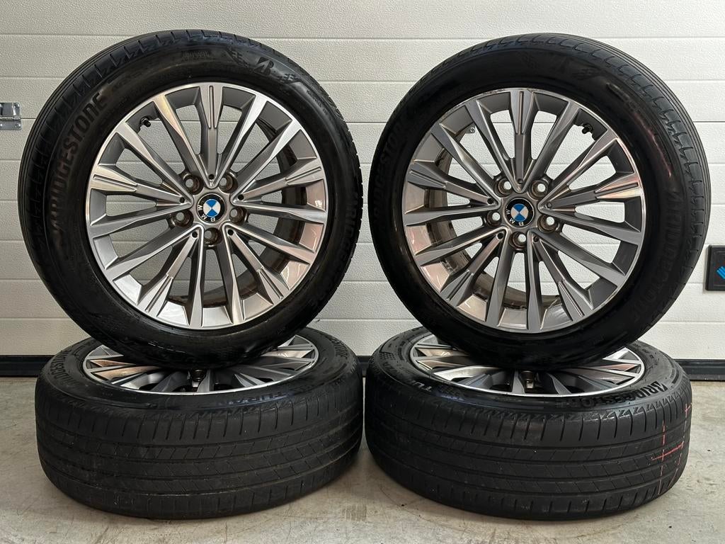 Originele 17 inch 5x112 BMW 1 2 Serie Velgen & Banden set, Gebruikt, Banden en Velgen, 17 inch, Ophalen of Verzenden