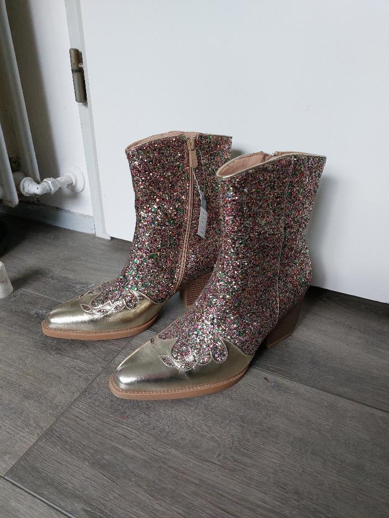 Nieuwe Lucky Shoes glitter Cowboy enkel laarsjes, mt 39, Kleding | Dames, Schoenen, Ophalen of Verzenden, Nieuw, Overige kleuren