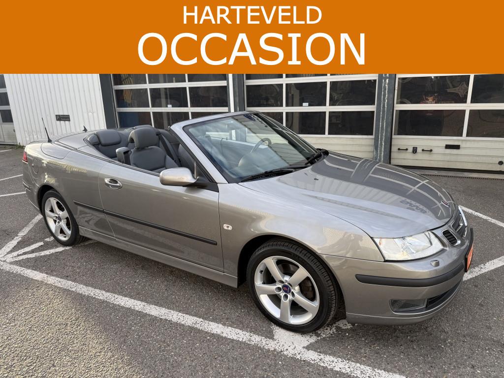 Saab 9-3 Cabrio 2.0 T Vector met nieuwe kap (bj 2006), Auto's, Saab, Gebruikt, 4 stoelen, Bedrijf, Grijs