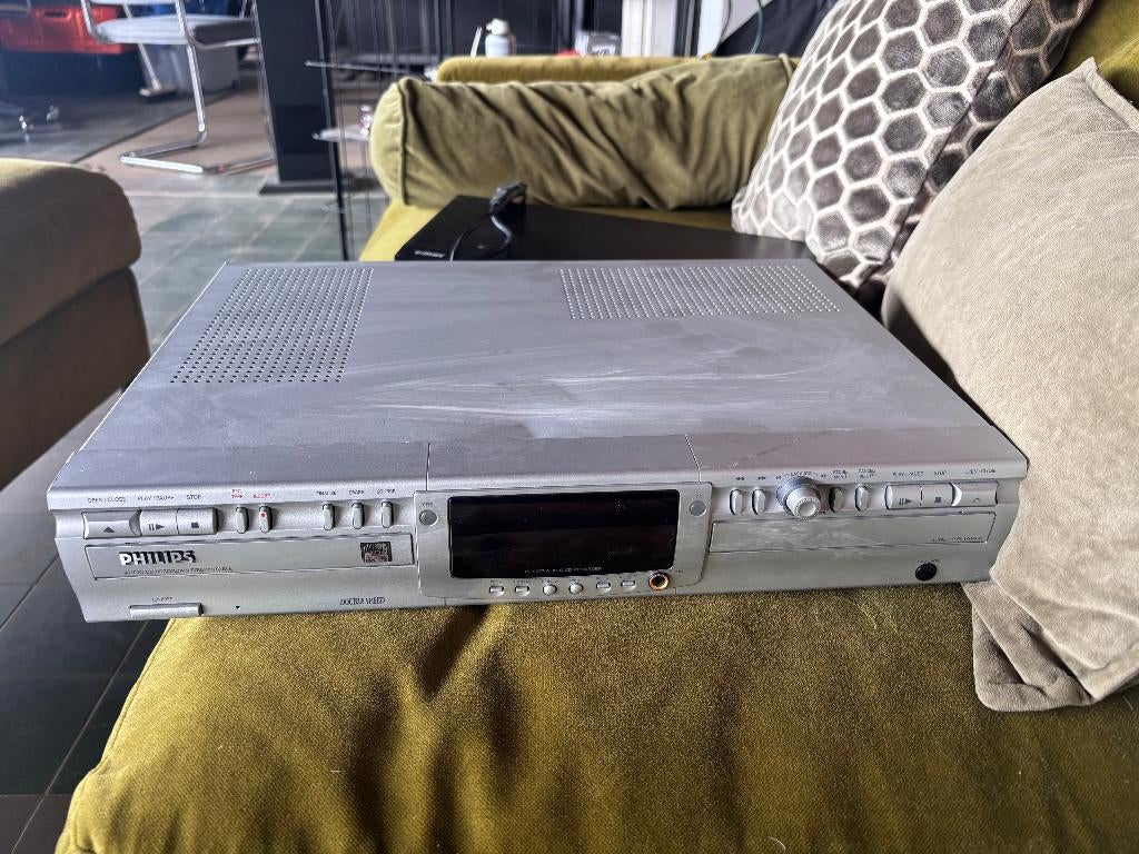 Philips CDR777 Audio CD Recorder Zilver Metaal, Ophalen of Verzenden, Gebruikt, Philips