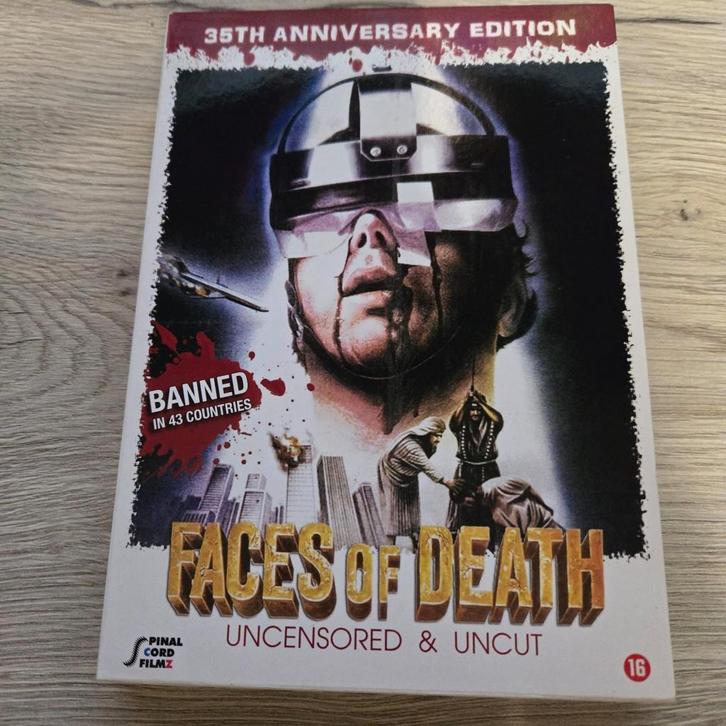 Faces of Death (35th An. Edition) 4 HALEN = 3 BETALEN, Cd's en Dvd's, Dvd's | Horror, Zo goed als nieuw, Alle leeftijden, Ophalen of Verzenden
