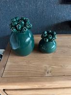 2 Leuke vaasjes, Overige kleuren, Ophalen of Verzenden, Minder dan 50 cm, Glas