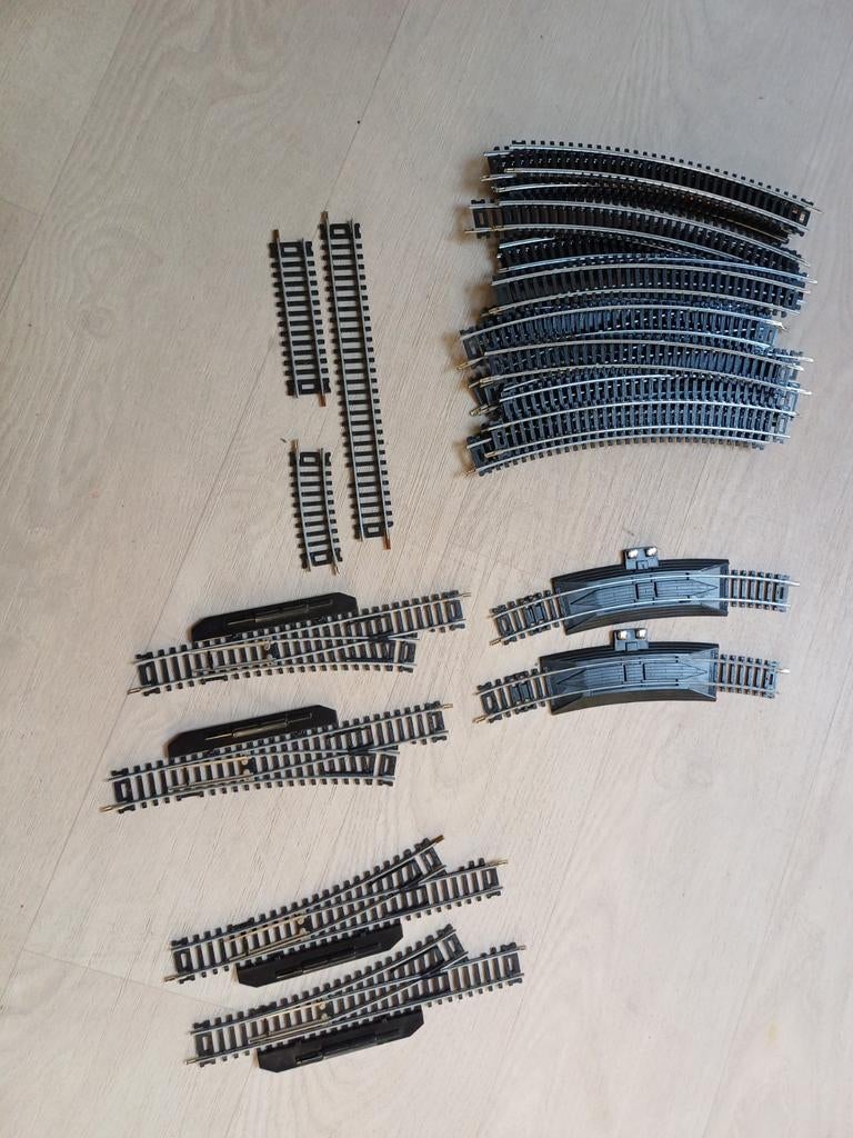 Mehano rails H0, Hobby en Vrije tijd, Modeltreinen | H0, Overige merken, Gebruikt, Gelijkstroom, Rails