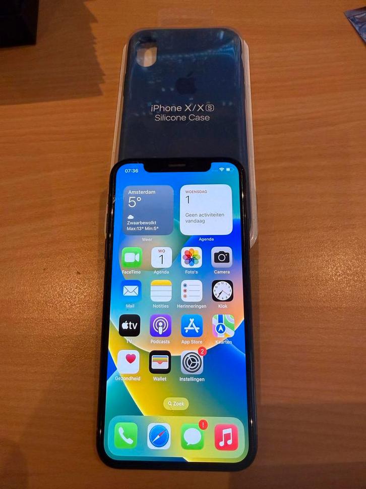 iPhone X 256GB, Telecommunicatie, Mobiele telefoons | Apple iPhone, Gebruikt, 256 GB, Zonder abonnement, Zonder simlock, iPhone X