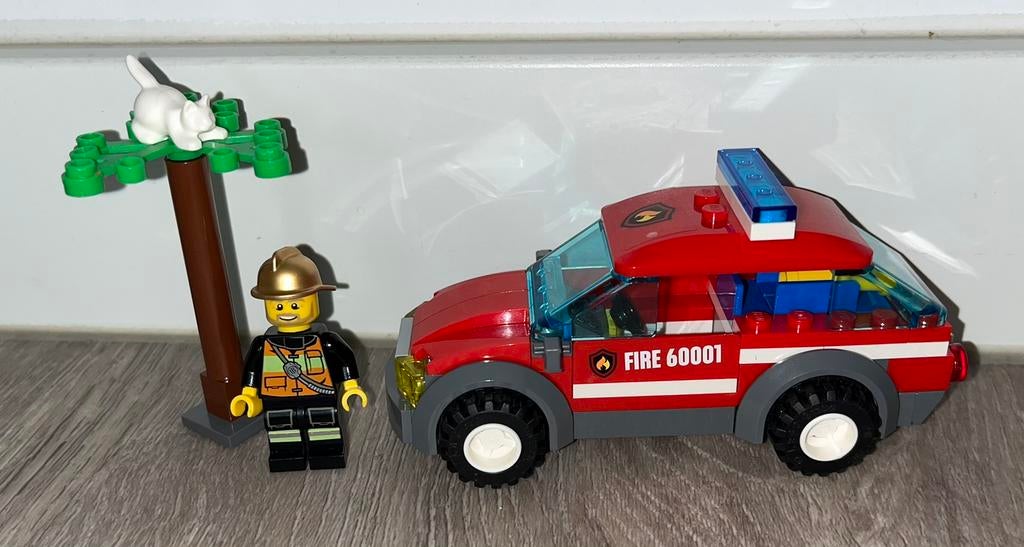 Lego brandweer autotje, Ophalen, City, Lego, Inclusief accessoires