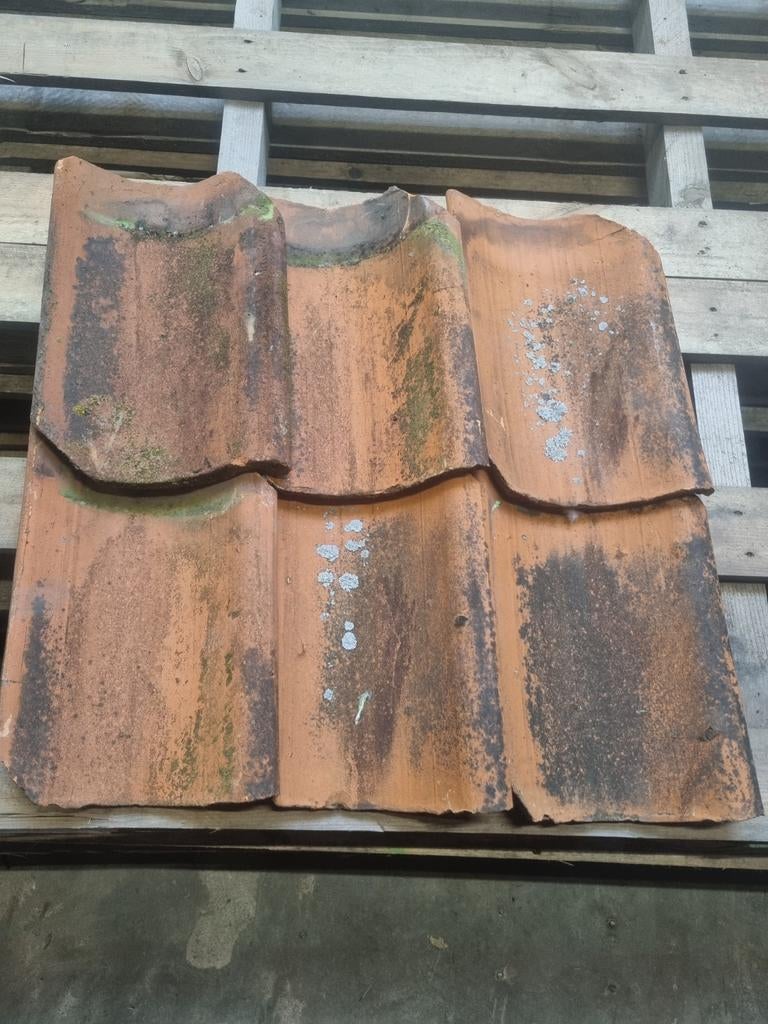 Oud Hollandse dakpannen  1400 stuks, Gebruikt, Steen of Klei, Ophalen of Verzenden, 15 m² of meer