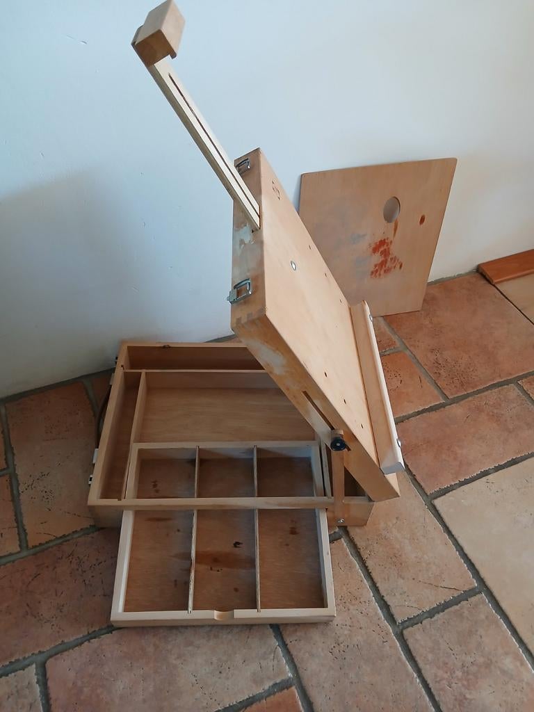 Talens schilderkist, Ophalen, Ezel