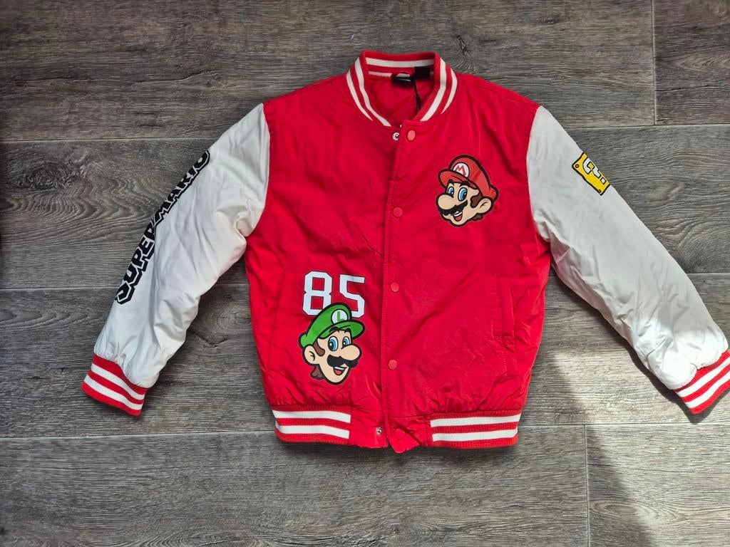 Super Mario bomberjack, Kinderen en Baby's, Kinderkleding | Maat 128, Super Mario, Jongen of Meisje, Nieuw, Ophalen of Verzenden