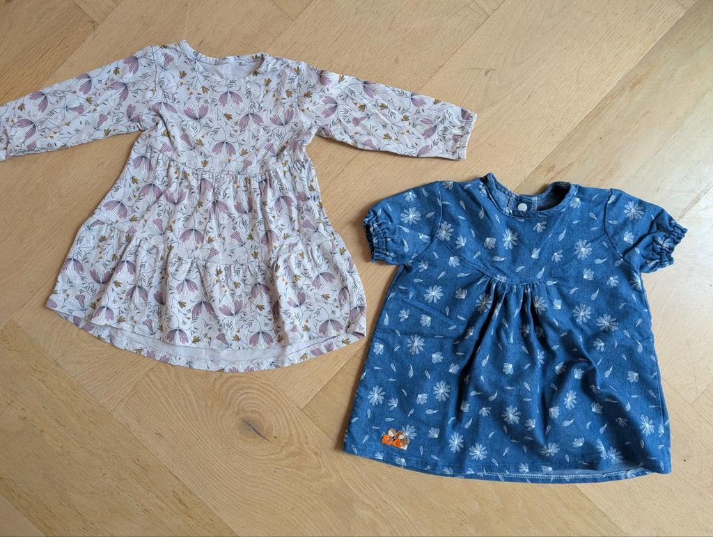 Babykleding meisje jurkjes lente maat 80, Kinderen en Baby's, Babykleding | Maat 80, Ophalen of Verzenden, Zo goed als nieuw, Meisje