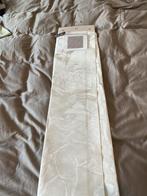 Hermès Jacquard Stof - Ecru Linnen Zijde met Ruiterpatroon, Beige, Ophalen of Verzenden, 30 tot 120 cm, Linnen