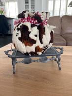 Theemuts met koeienprint inclusief theepot, Ophalen of Verzenden, Zo goed als nieuw