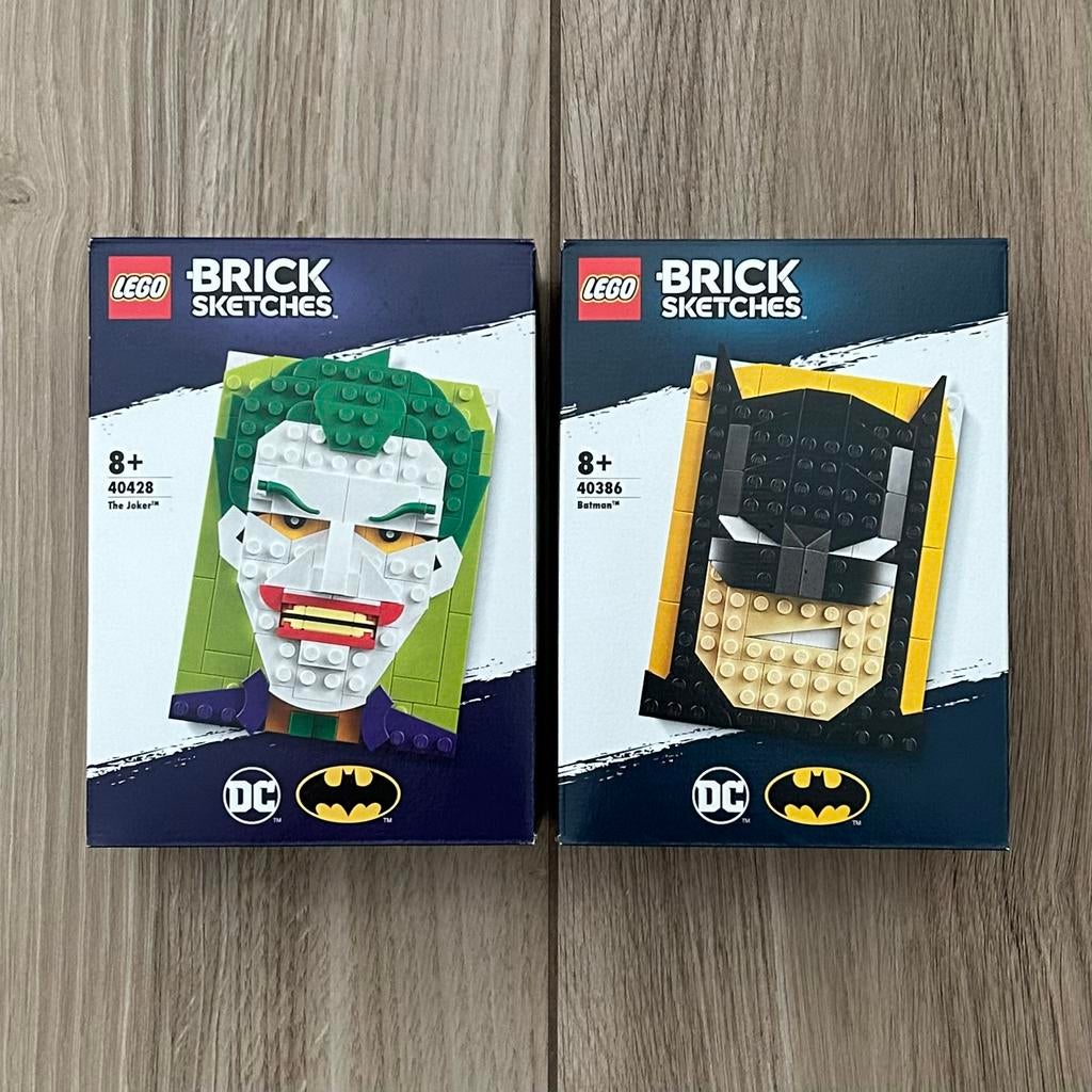 Lego 40428 & 40386 Brick Sketches The Joker & Batman - NIEUW, Overige thema's, Lego, Nieuw, Ophalen of Verzenden