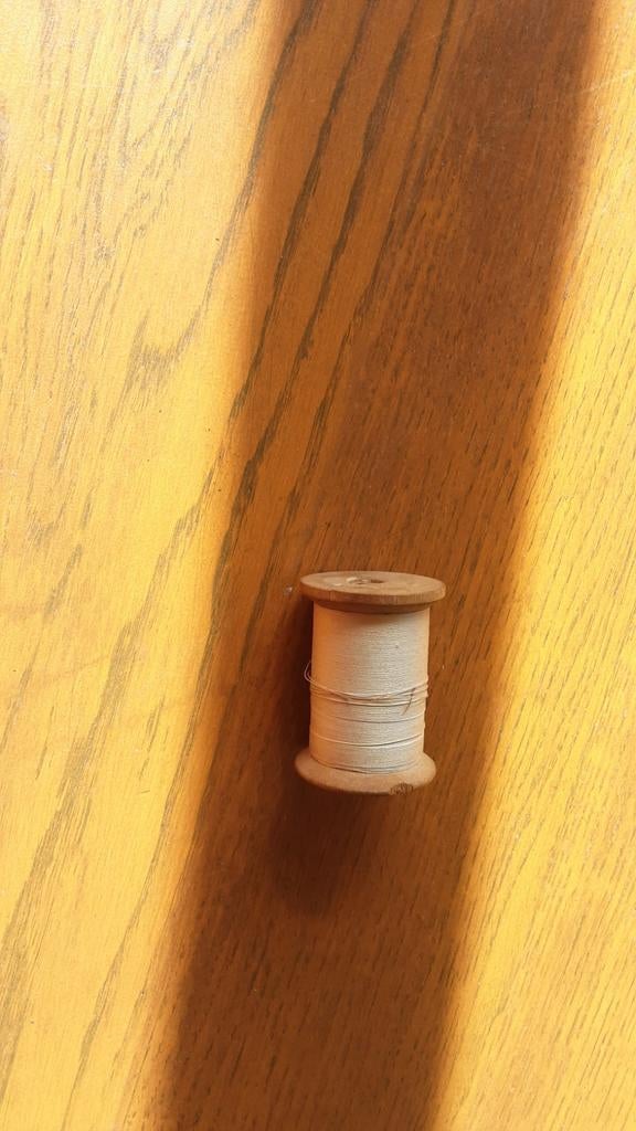 Houten garenklos met rijggaren, Ophalen of Verzenden