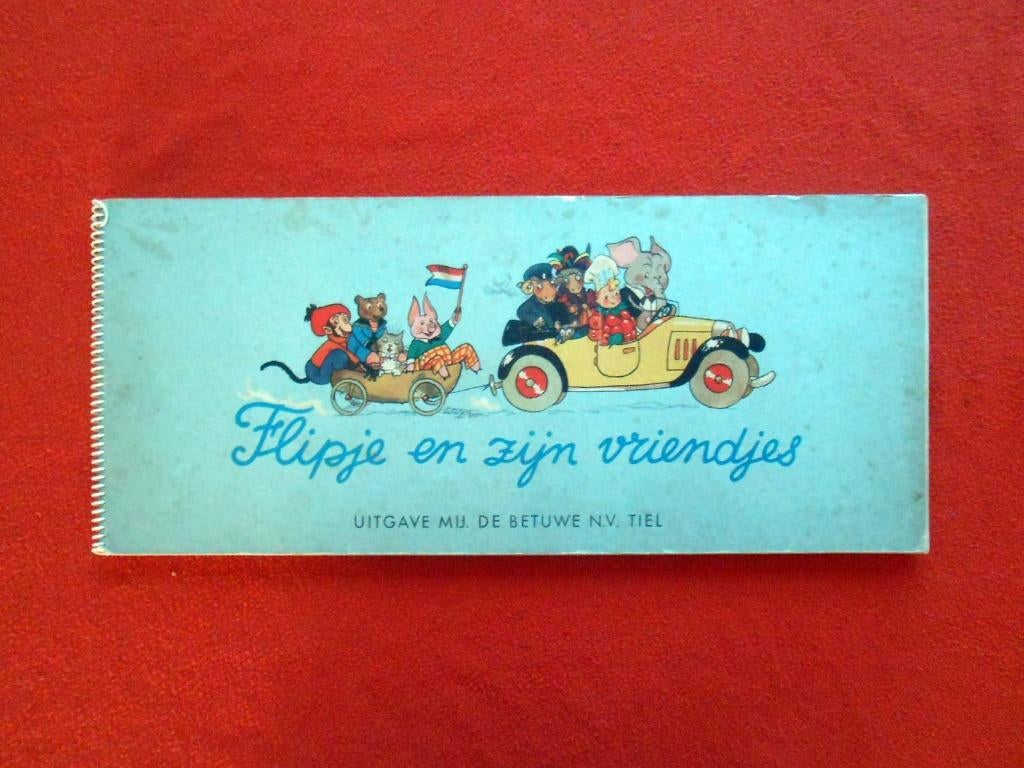 Flipje en zijn vriendjes. Album met strook 34 t/m 37, Ophalen of Verzenden, Gelezen, Plaatjesalbum