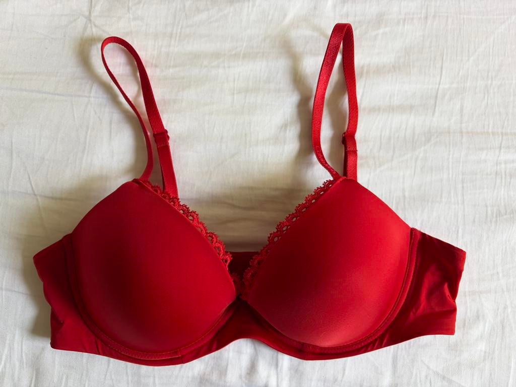 Calvin Klein rode BH 80B – nieuw, Kleding | Dames, Ondergoed en Lingerie, Ophalen of Verzenden, Rood, BH